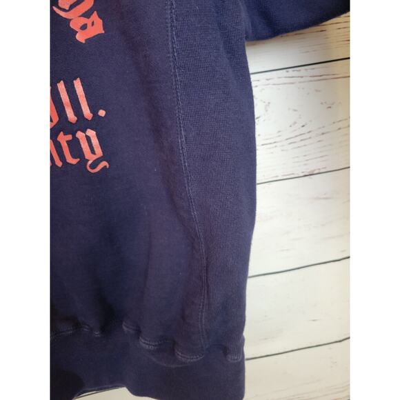 Eastern Il University Alpha Sigma Navy Blue Pullover Sweatshirt Womens Medium - Picture 8 of 11